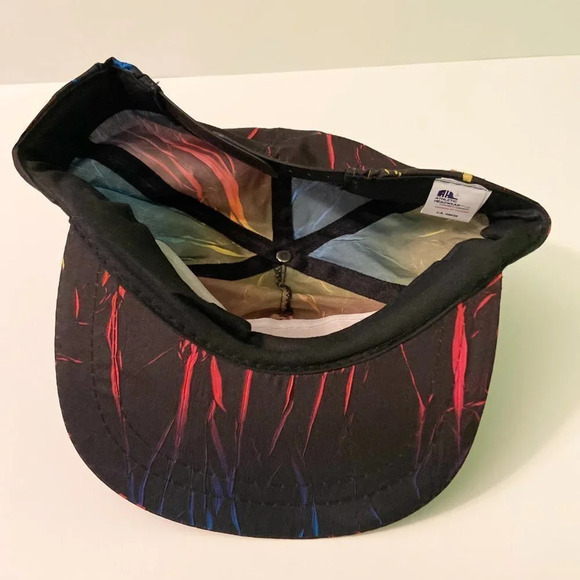 Vintage Reynolds Paint Splatter Atheltic Headwear Hap Snapback Nylon Cap - Picture 9 of 16